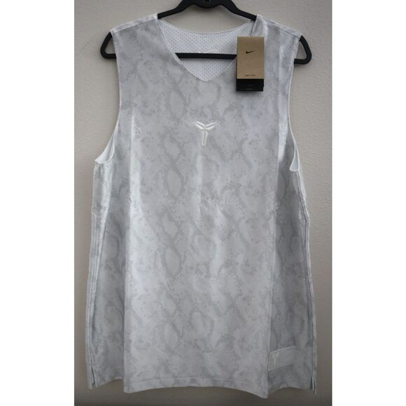 KB x Nike FZ0934-100 Men's Sz L White Dri-FIT Reversible Basketball Jersey - Picture 1 of 16